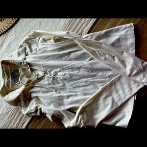 St. John Sport by Marie Grey Small GUC 3/4 women’s top lace-up